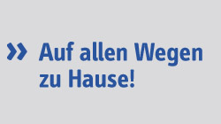 Auf allen Wegen zu Hause.